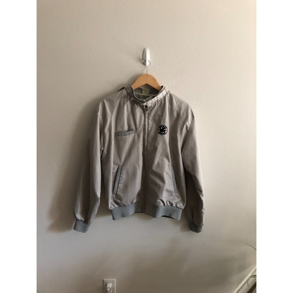 VTG Disney Character Fashions Grey Bomber Jacket Size L - Picture 1 of 15
